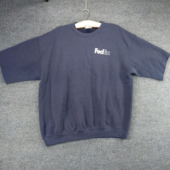 Lee Heavyweight Men's FedEx Pullover Sweatshirt Blue Size XL Vintage - Picture 2 of 16